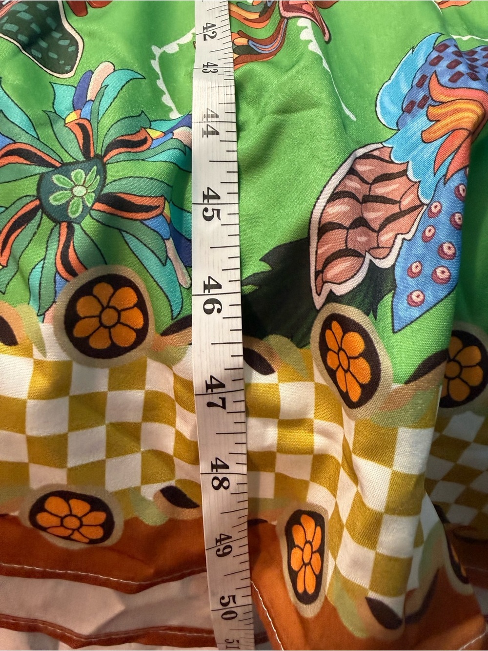 Boho Green Floral & Bird Print Maxi Shirt Dress Fall 2026 L - Picture 7 of 16